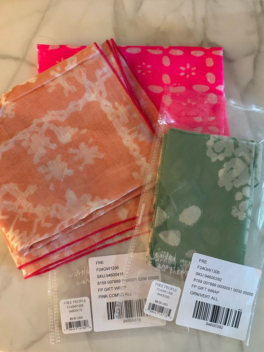 Free People Reusable Fabric Gift Wrap